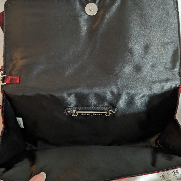 White House Black Market Bold Rose Clutch/ Wristlet - Picture 5 of 11